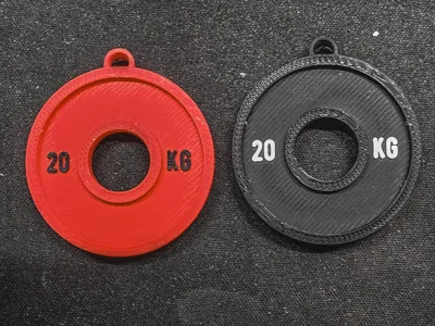 Weight Plate Keychain / Key Hanger – Gym-Inspired