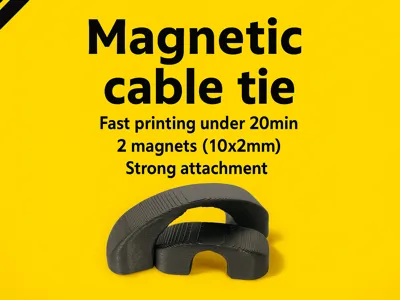 Magnetic cable tie