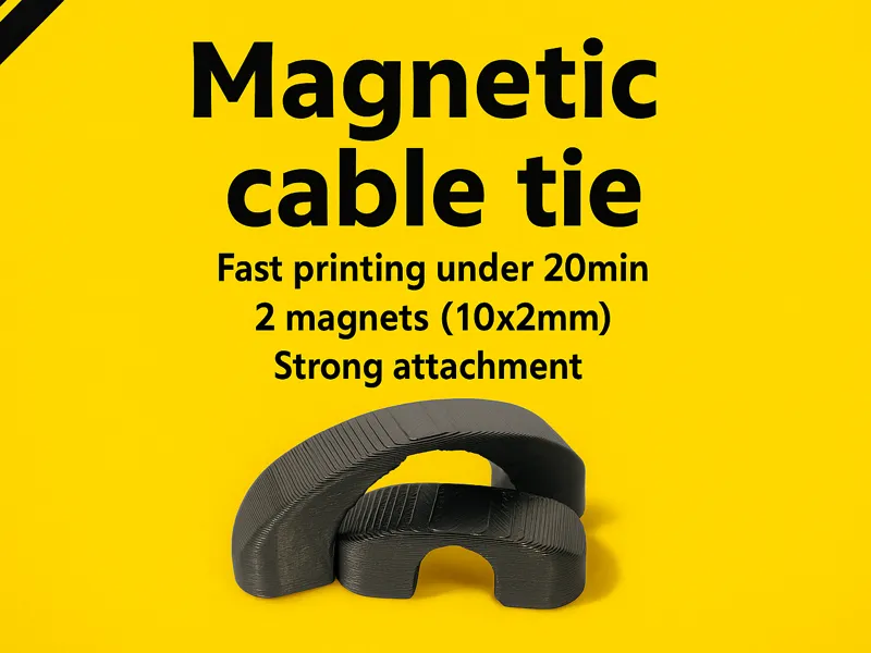 Magnetic cable tie