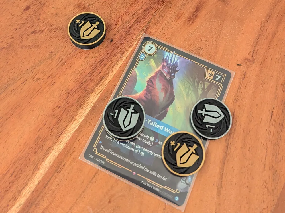 Riftbound Token Might, with Magnet - Free 3D Print Model - MakerWorld