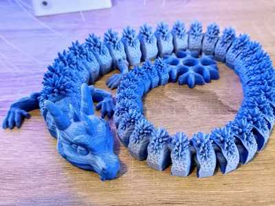 Articulated Flexi Dragon Ice