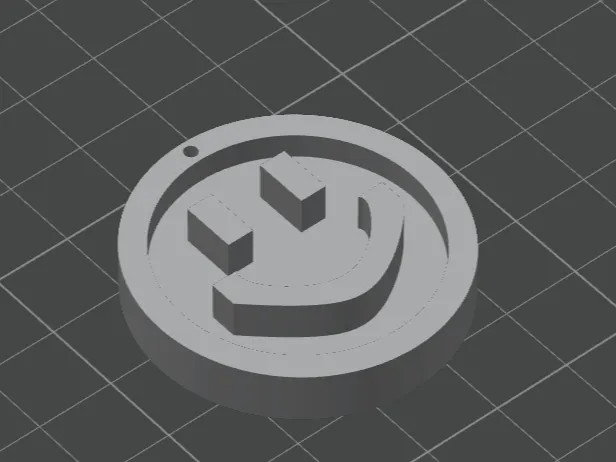 happy face key chain