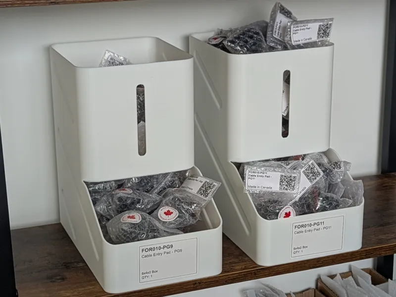 Small Parts Dispenser Bins - Gravity Fed