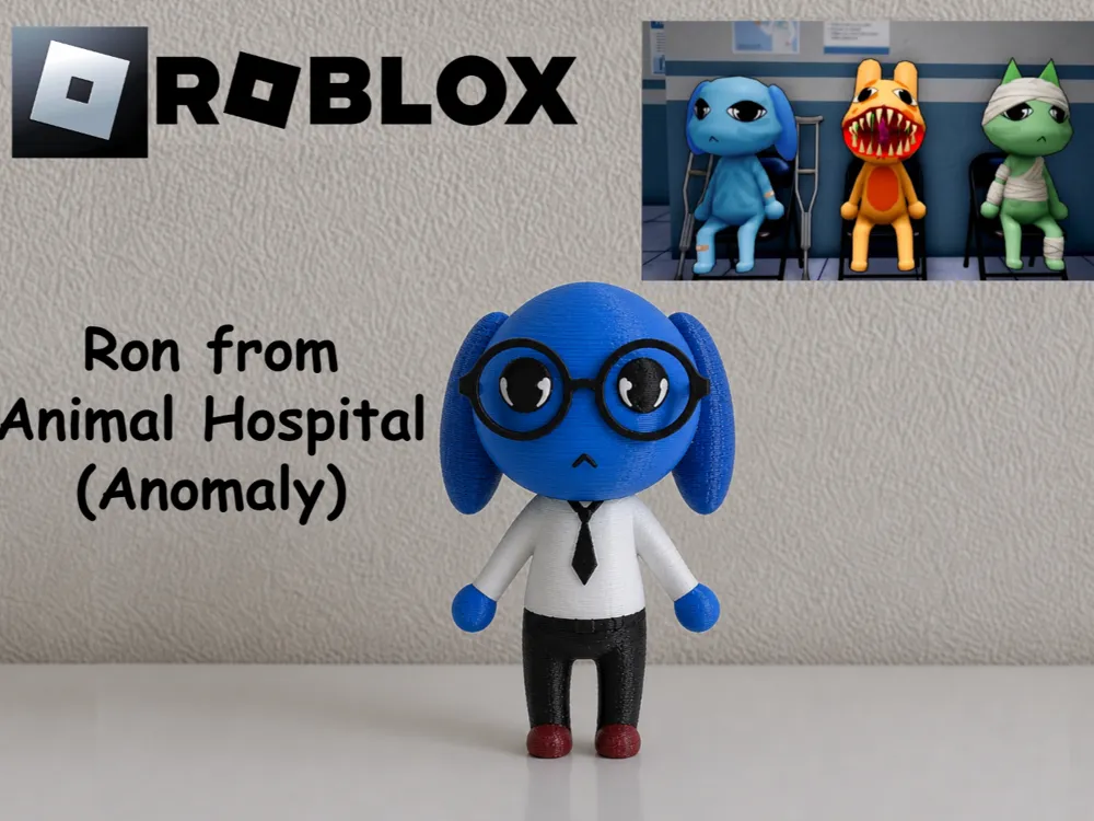 Accesorio para impresora 3D: Ron from Animal Hospital (Anomaly). Referencia del modelo original.