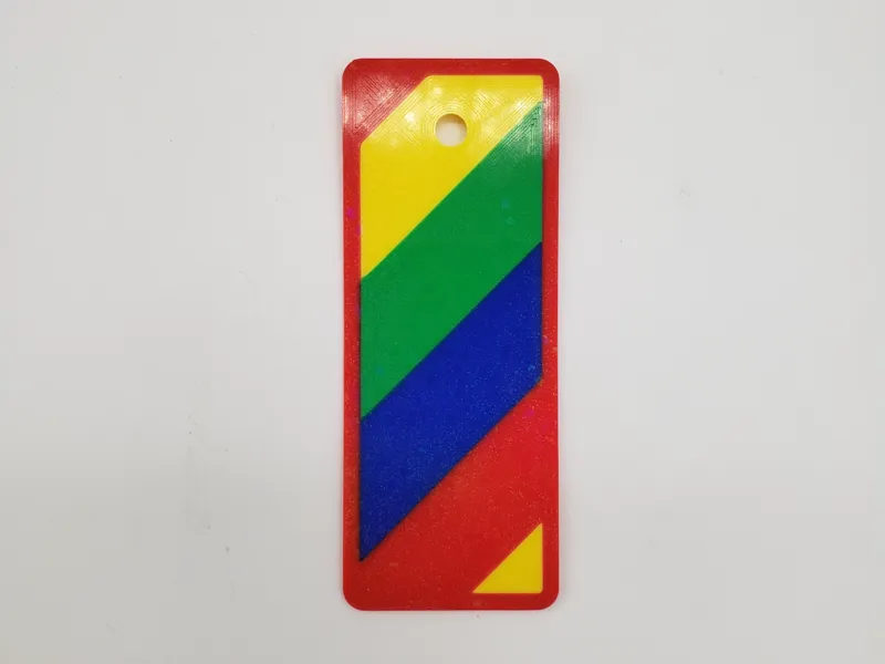 4in Rainbow Bookmark