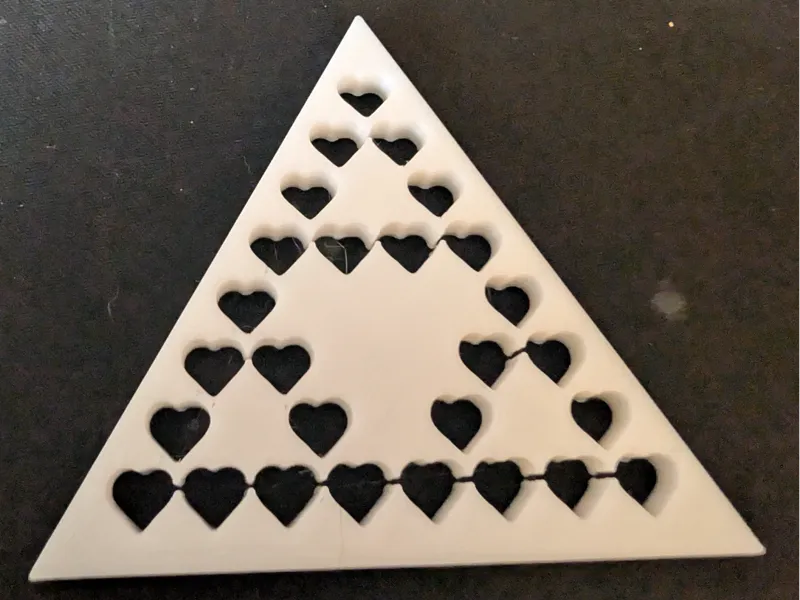 Sierpinski Triangle for Valentines Day