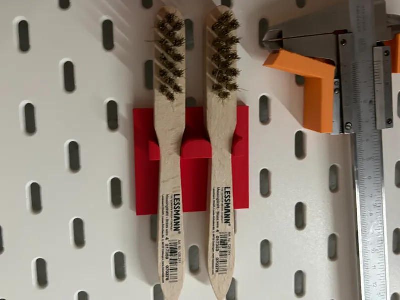 Messingbürstenhalter Skadis - Multiboard - Wand