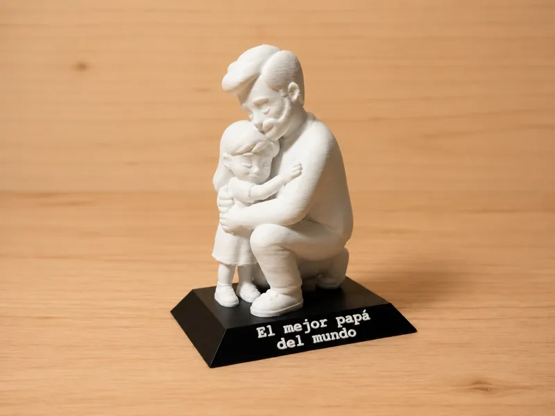 Figura Día del Padre - Padre e hija 10 cm