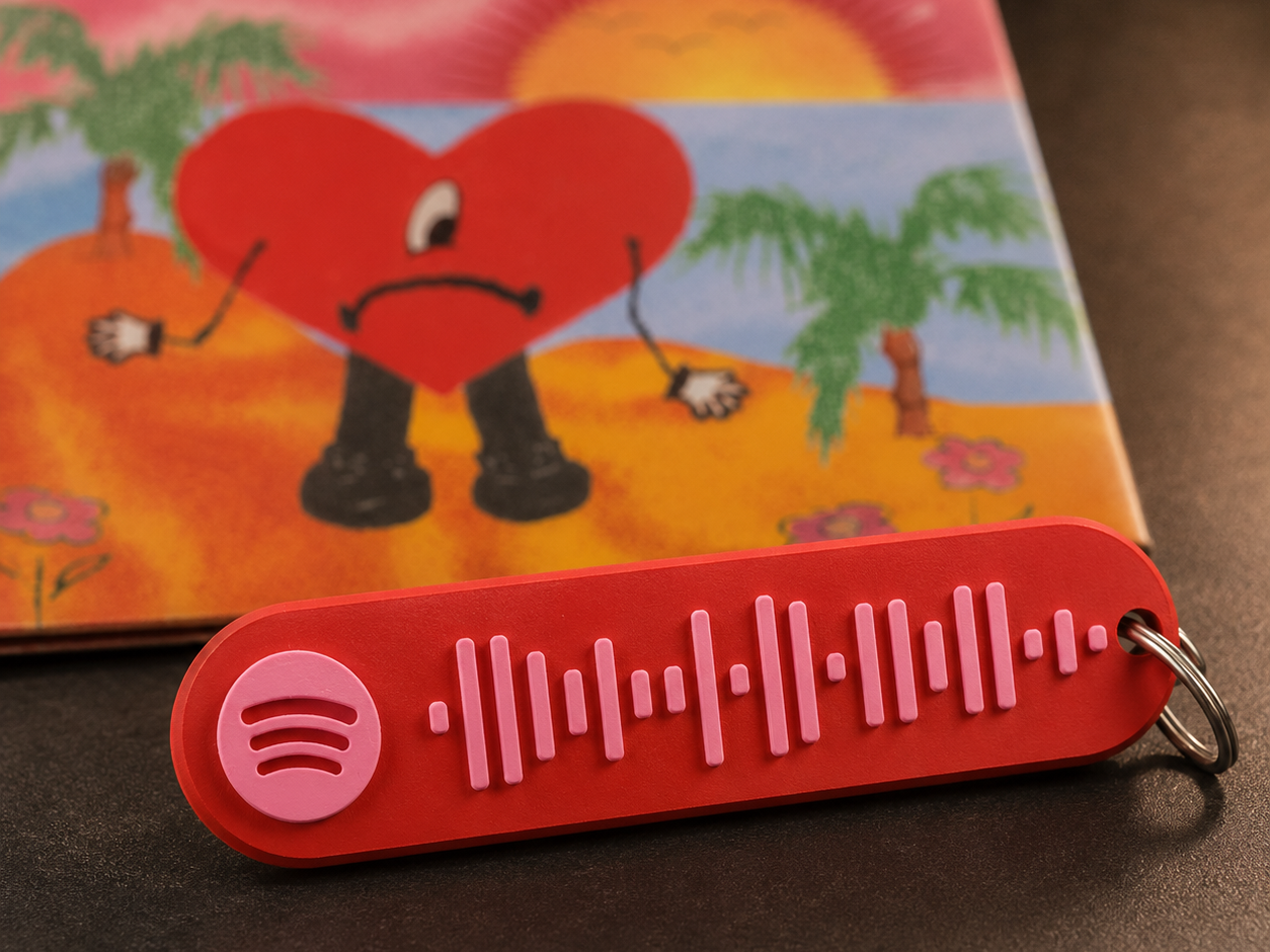 Un Verano Sin Ti - Spotify Code Keychain