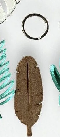 Banana Leaf Keychain