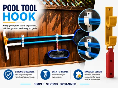 Pool Tool Organizer Hooks