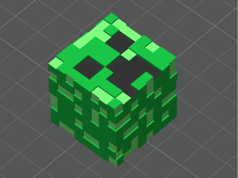 creeper heads Green Keychain