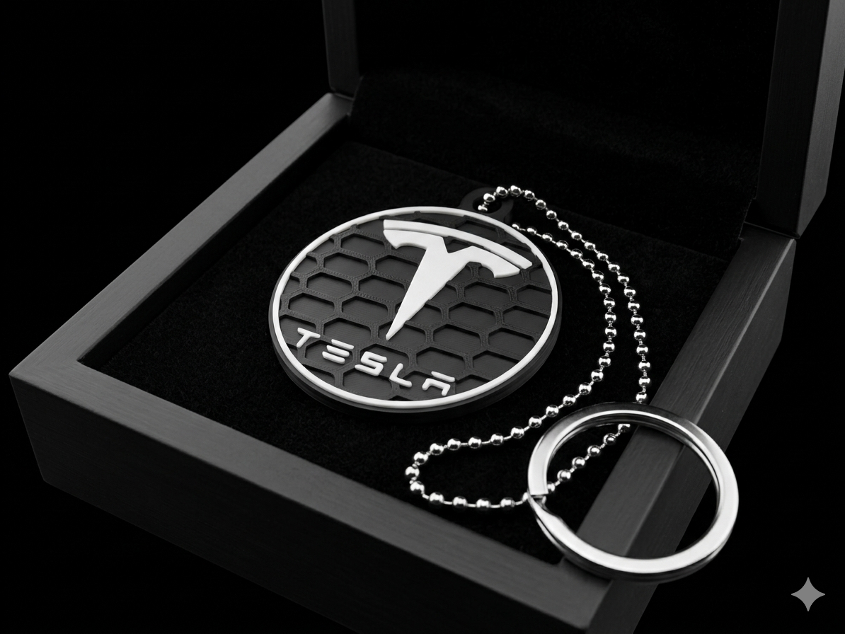 Portachiavi logo Tesla