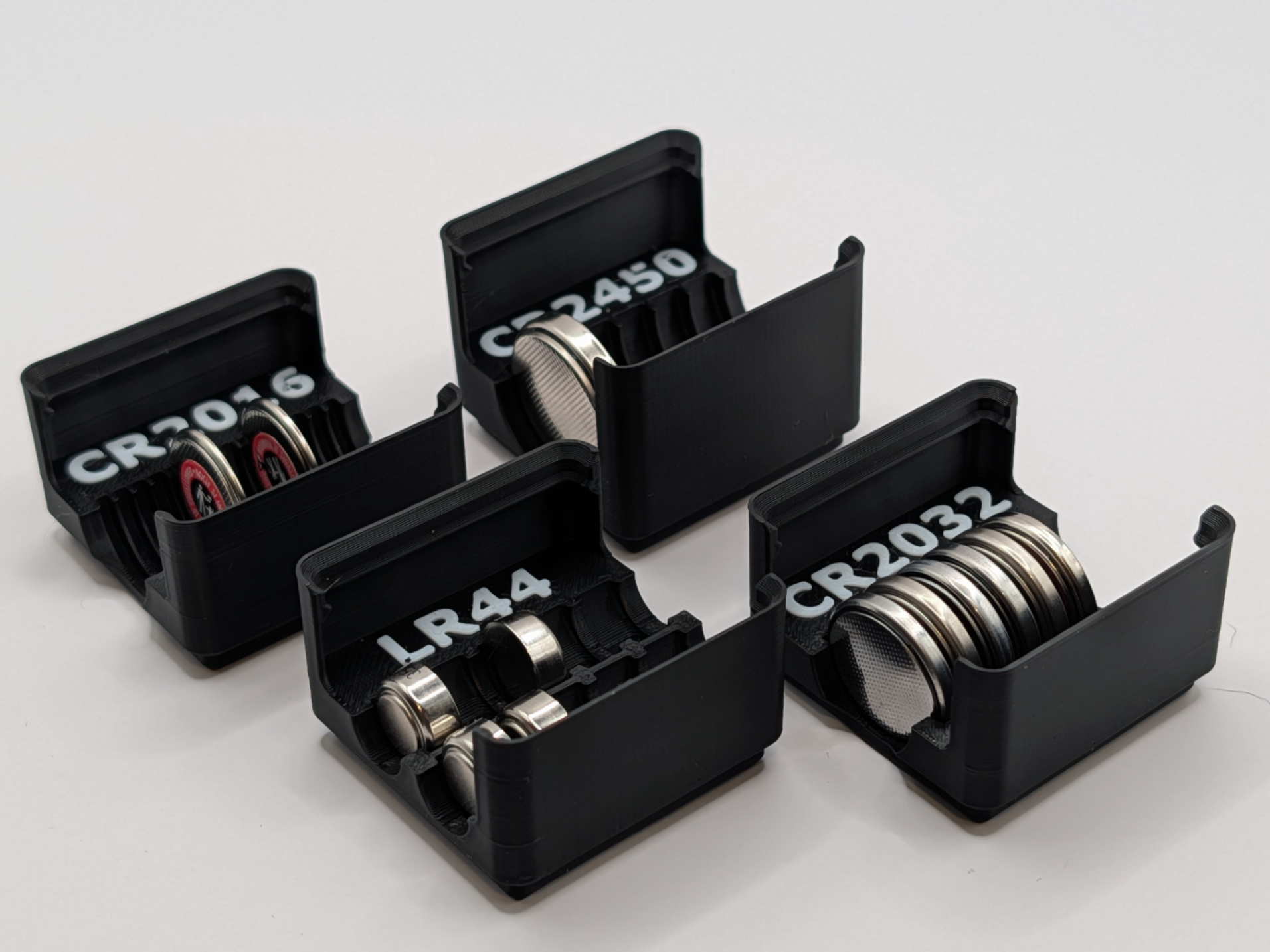 Gridfinity Coin Battery Holder (11+ battery types)