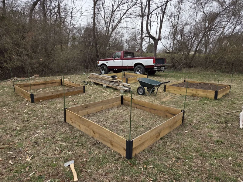 Budget Raised Bed Bracket System