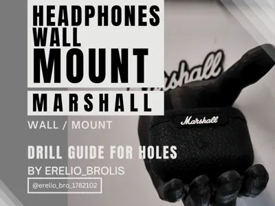 Headphones wall mount (Marshall) / holder