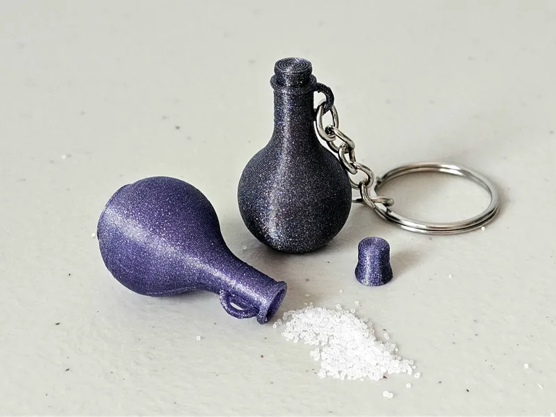 Mini potion bottle keychain
