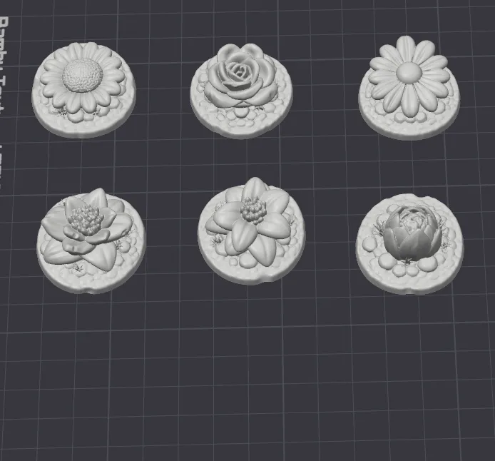 miniature flower decoration set - Free 3D Print Model - MakerWorld