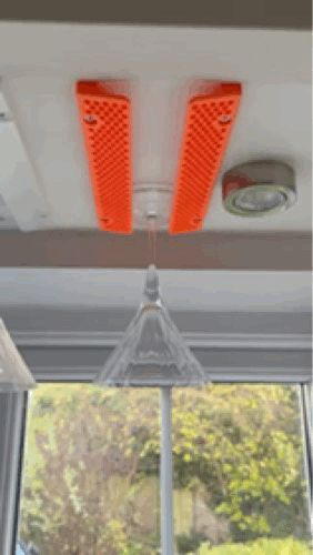 Under Shelf Glass Holder 240mm (9.45in)