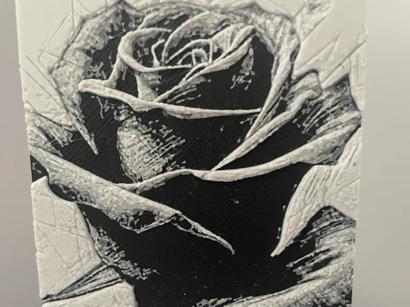 Schwarze Rose Lesezeichen