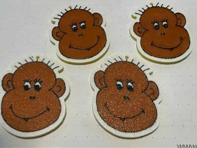Monkey Keychain with NFC Place