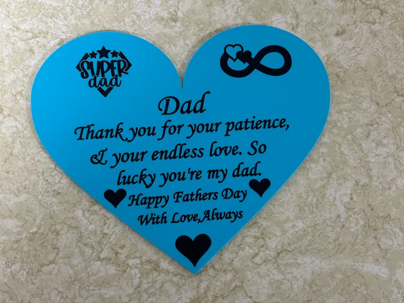 Father's Day Heart Plaque