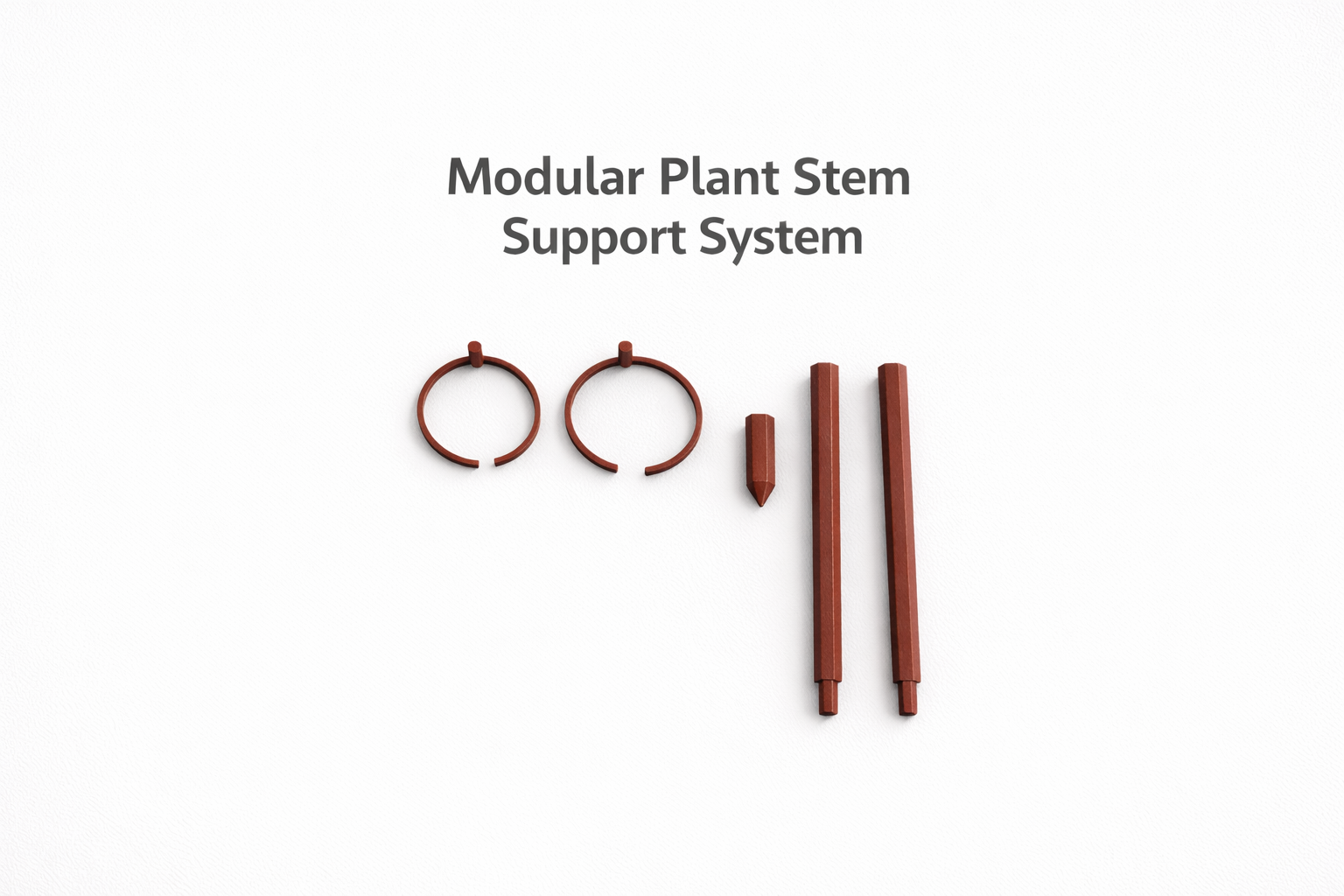 Miniatura 1 do modelo 3D Modular Plant Stem Support System