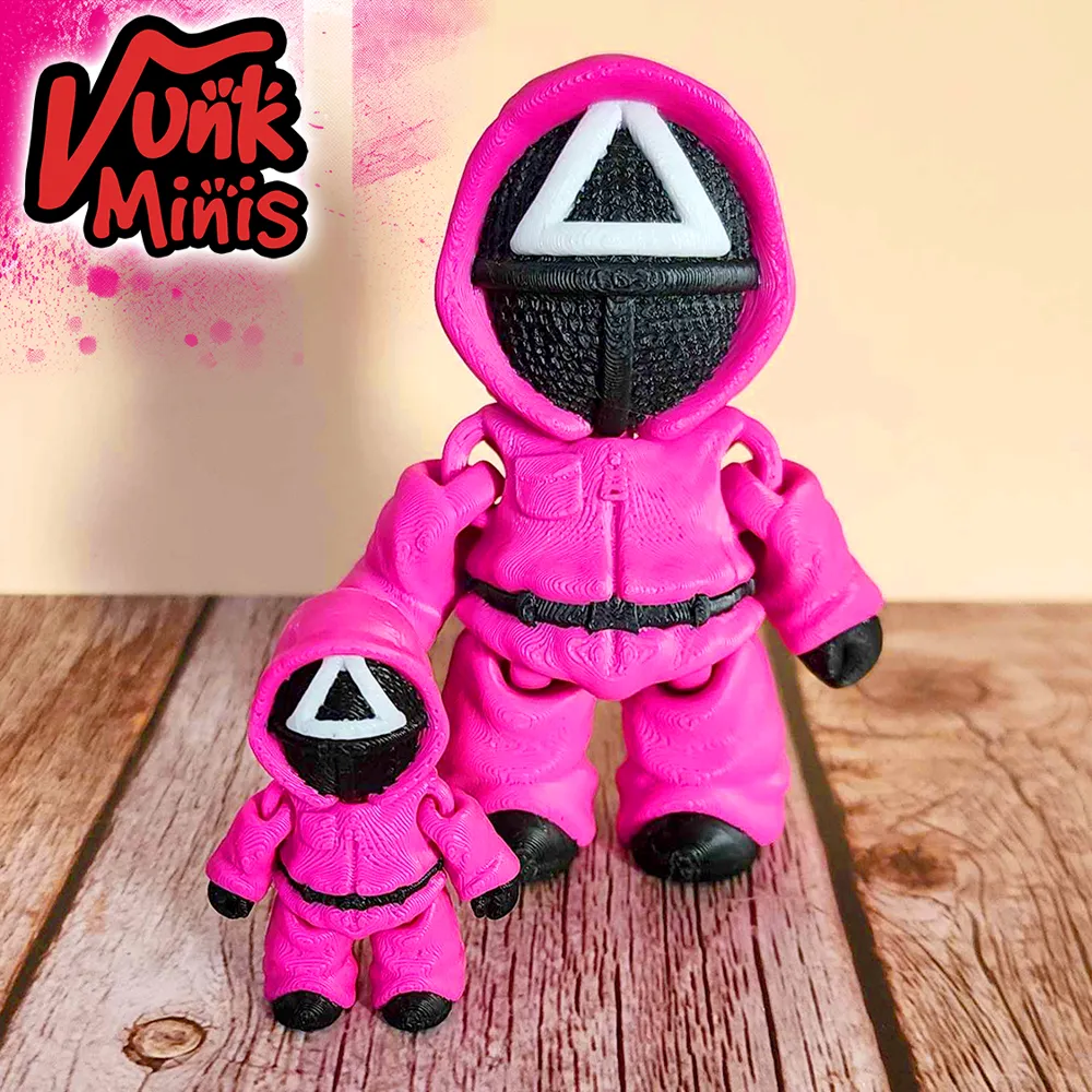Mini Squid Game Soldiers Multicolor Flexis - Free 3D Print Model