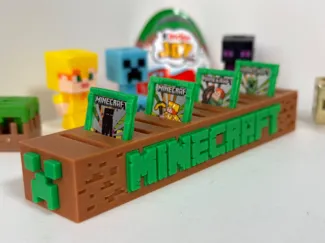 Expositor para Marcos Token Minecraft - Kinder Joy