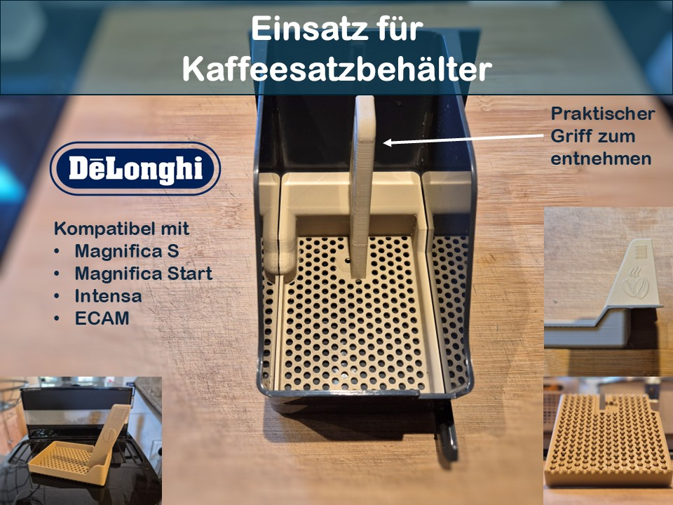 DeLonghi Magnifica Einsatz für Kaffesatzbehälter