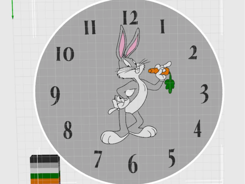 Bugs Bunny Clock