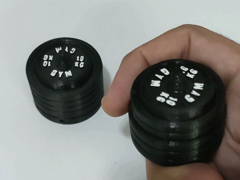 FIDGET CLICKER GYM FITNESS WEITHG PLATES