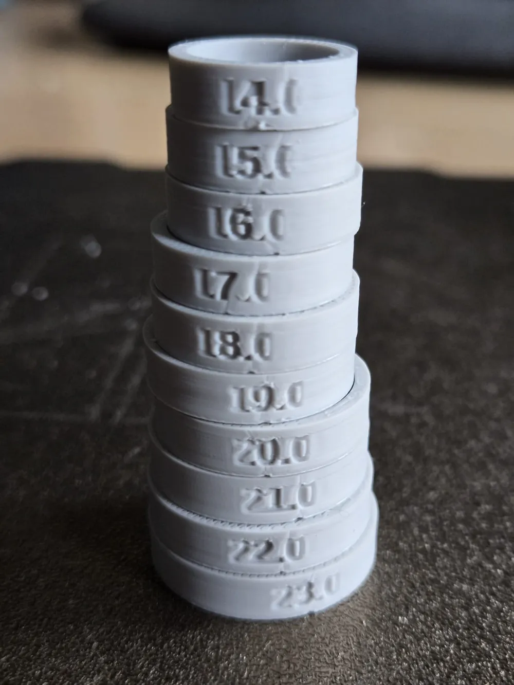 Ring Measurement Examples 14-23mm - Free 3D Print Model - MakerWorld