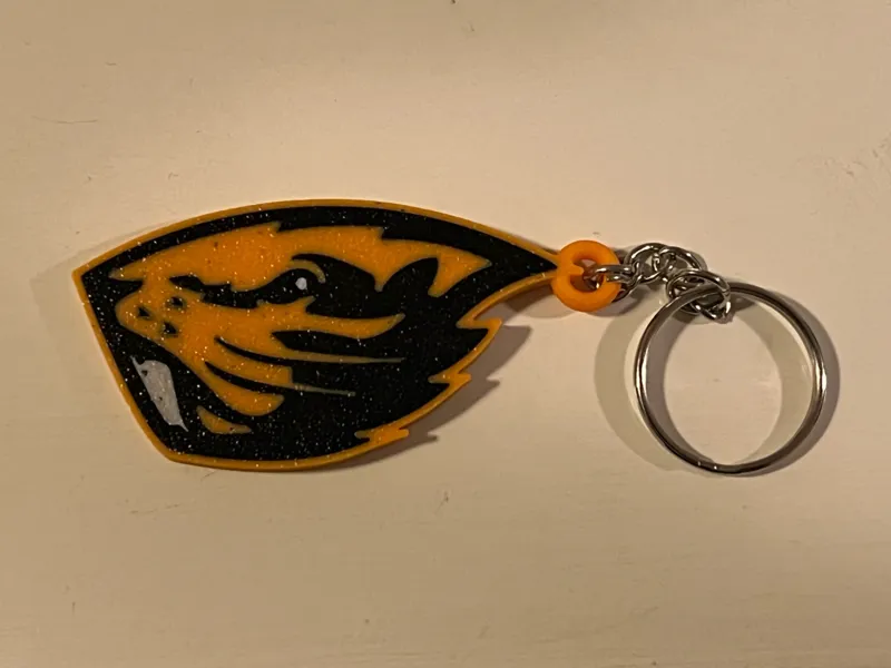 OR Beavers Keychain 
