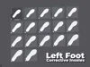 Left Foot Corrective Insoles