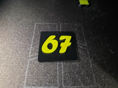 six seven key ring  sei sette portachiavi 67
