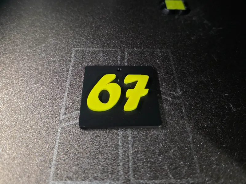 six seven key ring sei sette portachiavi 67