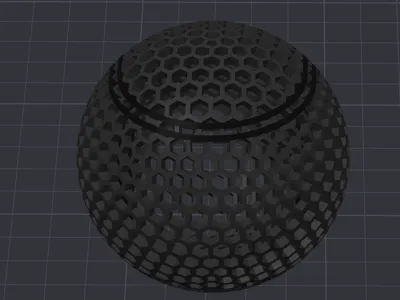 Airless tennis ball