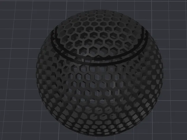 Airless tennis ball