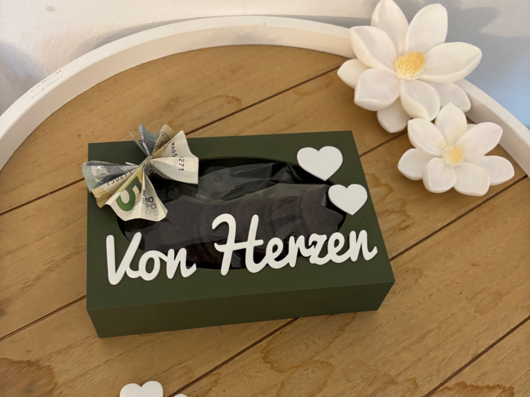 Geschenkbox – Geldgeschenk & Süßigkeiten Box 