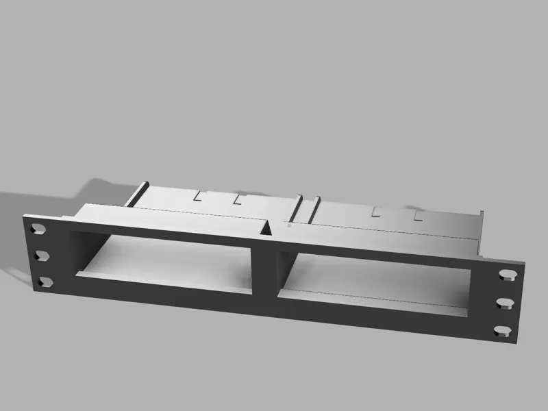 10 Zoll Rack Blende für Netgear 2x GS305 Hub