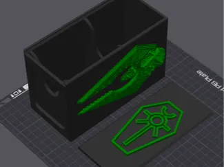 W40k Necron MTG Deck Box 200+ cards