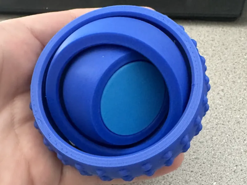Jumbo Fidget Gyro with Center Spinner