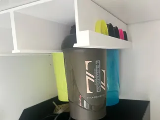 Protein Shaker & Lid Cabinet Organizer