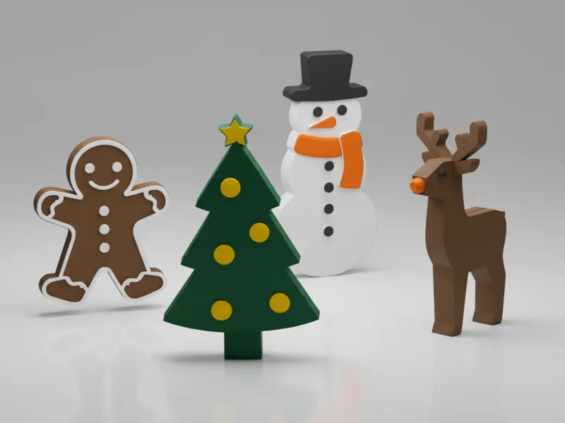 Christmas Character Decoration Set