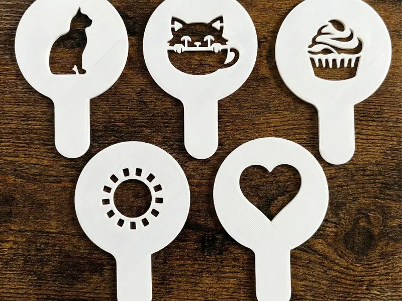 Cute Cats & Love – Coffee Stencil Pack