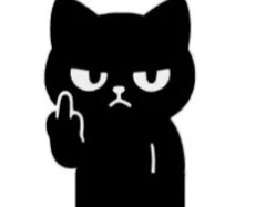 Marcapáginas divertido gato haciendo la peineta