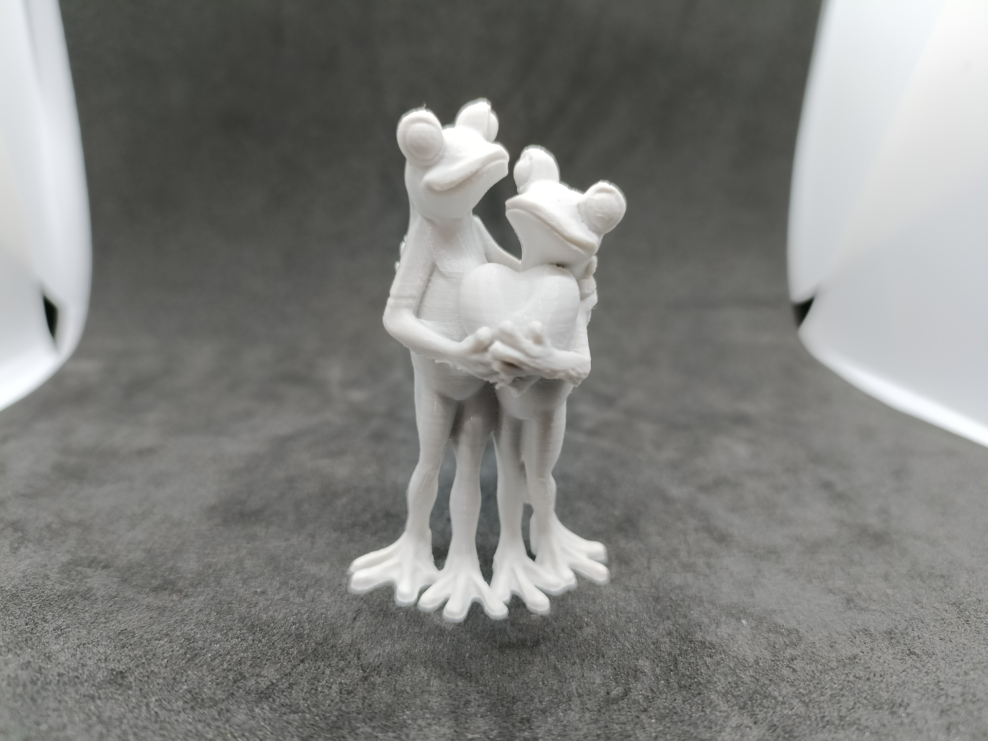 Couple of Frogs in Love Heart Valentine's Day