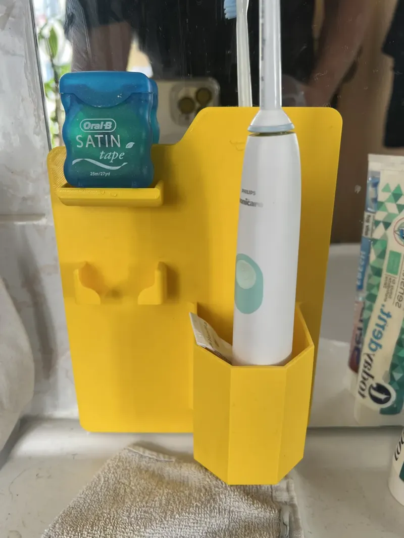 Toothbrush Razor Holder