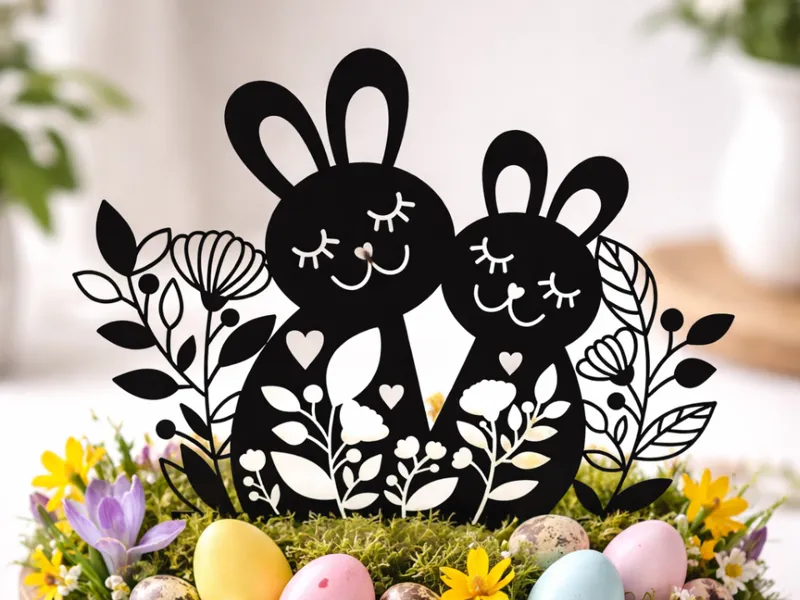 Easter Bunny Table Decor 